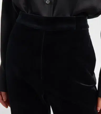 Max Mara Vetrino cotton velvet flared pants | Thumbnail 4