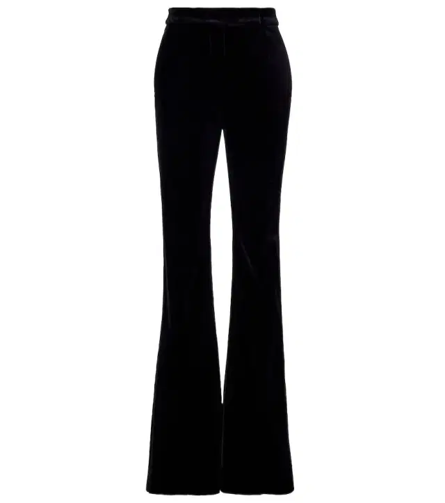 Max Mara Vetrino cotton velvet flared pants