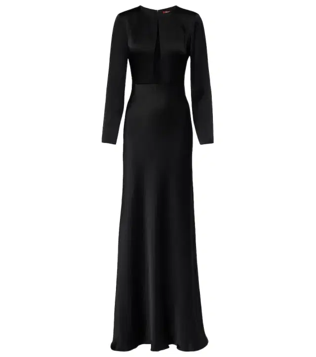 Max Mara Bird satin maxi dress