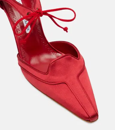 Manolo Blahnik Orata 70 satin pumps | Thumbnail 3