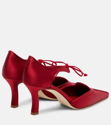 Manolo Blahnik Orata 70 satin pumps | Thumbnail 4