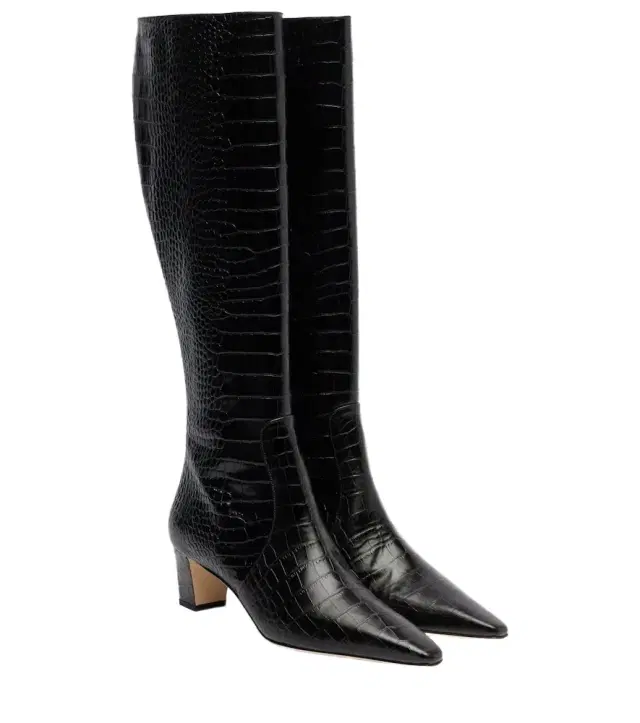 Manolo Blahnik Penelope leather knee-high boots