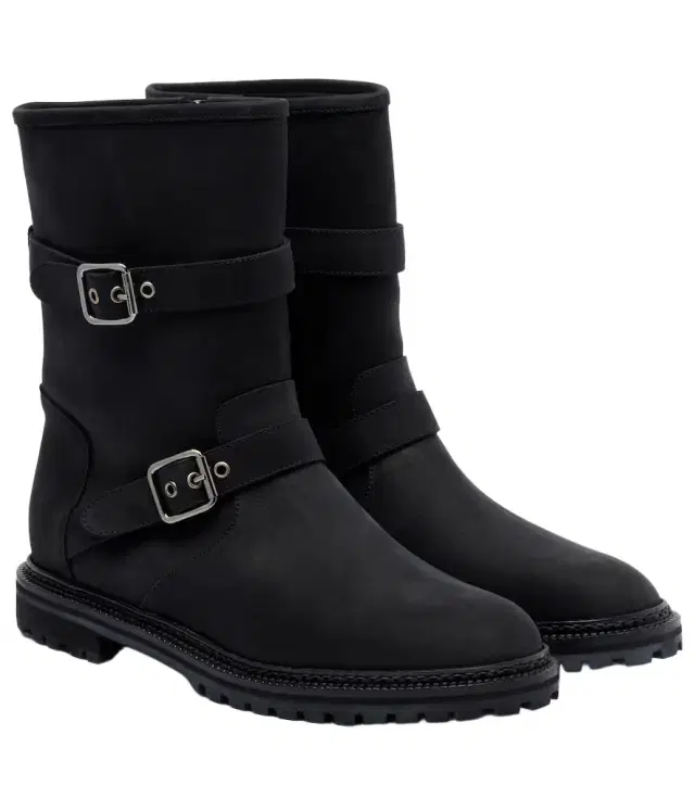Manolo Blahnik Sulaltrosa leather biker boots