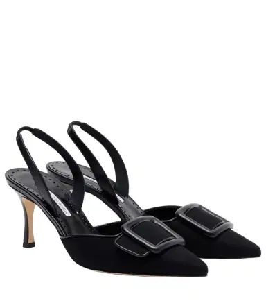 Manolo Blahnik Mayslibi 70 slingback pumps | Thumbnail 1 Manolo Blahnik Mayslibi 70 slingback pumps | Thumbnail 1