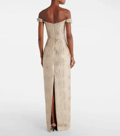 Markarian Yolanda off-shoulder brocade gown | Thumbnail 2