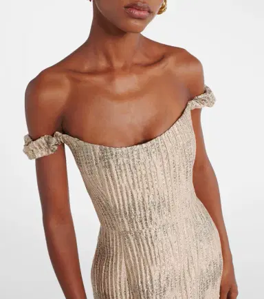Markarian Yolanda off-shoulder brocade gown | Thumbnail 4