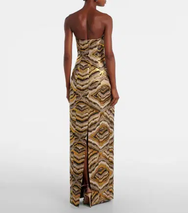 Markarian Odessa paneled jacquard gown | Thumbnail 2