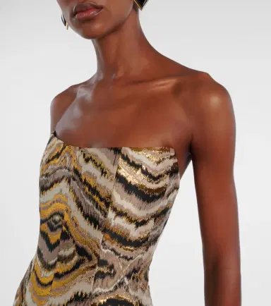 Markarian Odessa paneled jacquard gown | Thumbnail 5
