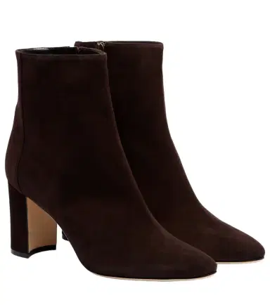 Manolo Blahnik Rosie 70 suede ankle boots | Thumbnail 1 Manolo Blahnik Rosie 70 suede ankle boots | Thumbnail 1