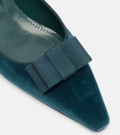 Manolo Blahnik Reador velvet ballet flats | Thumbnail 3