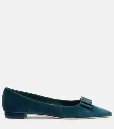Manolo Blahnik Reador velvet ballet flats | Thumbnail 4