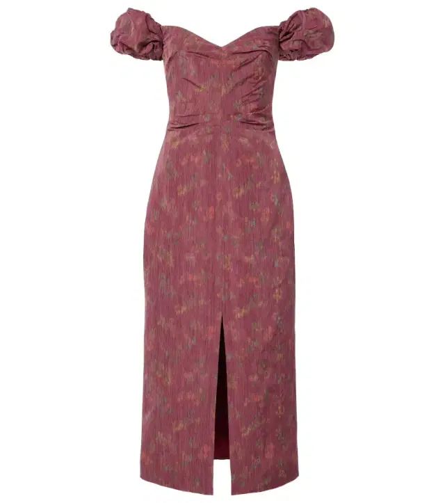 Markarian Adelaine floral puff sleeves gown