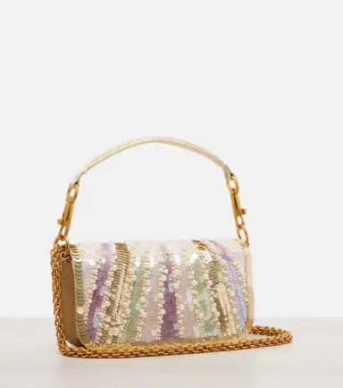 Valentino Garavani Locò Small embellished satin top-handle bag | Thumbnail 3