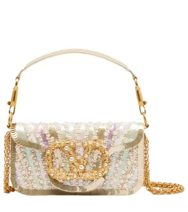 Valentino Garavani Locò Small embellished satin top-handle bag | Thumbnail 1