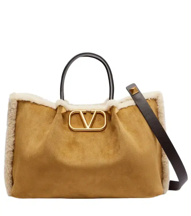Valentino Garavani VLogo Medium suede tote bag
