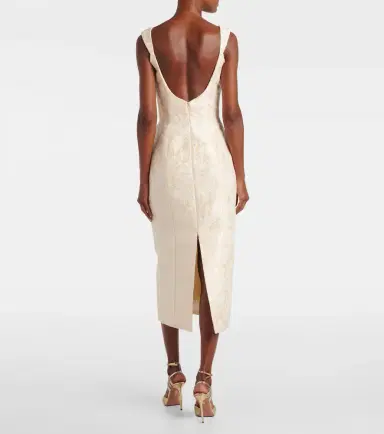 Markarian Numa velvet midi dress | Thumbnail 5