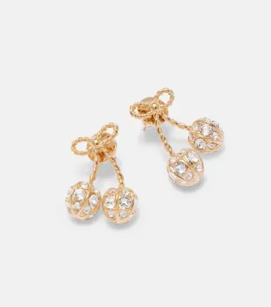 Valentino Cherryfic Swarovski-embellished earrings | Thumbnail 4 Valentino Cherryfic Swarovski-embellished earrings | Thumbnail 4