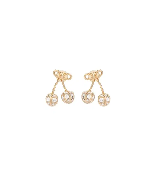 Valentino Cherryfic Swarovski-embellished earrings
