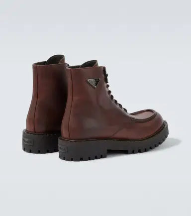Prada Leather lace-up boots | Thumbnail 4 Prada Leather lace-up boots | Thumbnail 4