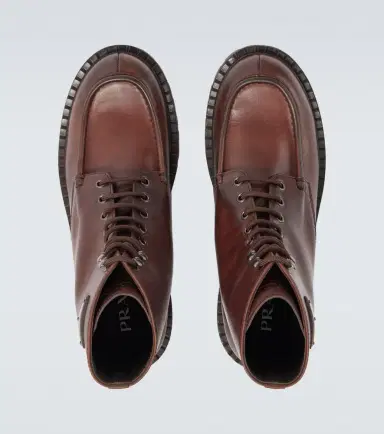 Prada Leather lace-up boots | Thumbnail 6 Prada Leather lace-up boots | Thumbnail 6