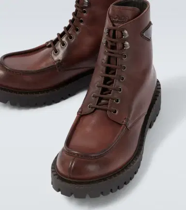 Prada Leather lace-up boots | Thumbnail 7 Prada Leather lace-up boots | Thumbnail 7