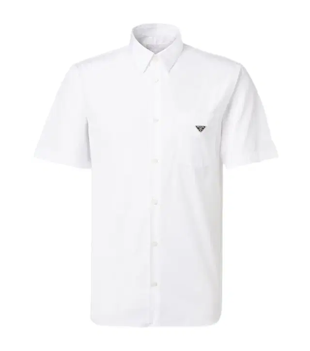 Logo cotton poplin bowling shirt