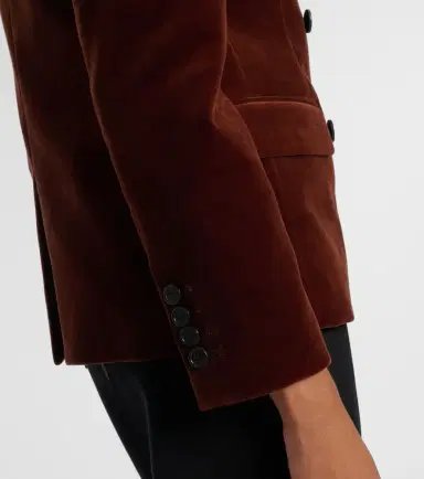 Nili Lotan Veda double-breasted velvet blazer | Thumbnail 4