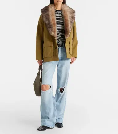 Nili Lotan Ronay shearling-trimmed cotton parka | Thumbnail 3