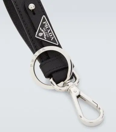 Prada Saffiano logo leather keychain | Thumbnail 3