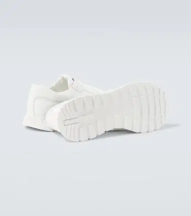 Prada Logo leather-trimmed sneakers | Thumbnail 6 Prada Logo leather-trimmed sneakers | Thumbnail 6