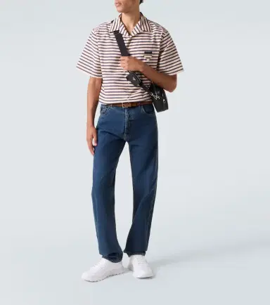 Prada Logo leather-trimmed sneakers | Thumbnail 7 Prada Logo leather-trimmed sneakers | Thumbnail 7
