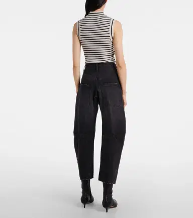 Nili Lotan Shon mid-rise barrel-leg jeans | Thumbnail 4 Nili Lotan Shon mid-rise barrel-leg jeans | Thumbnail 4