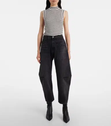 Nili Lotan Shon mid-rise barrel-leg jeans | Thumbnail 6 Nili Lotan Shon mid-rise barrel-leg jeans | Thumbnail 6