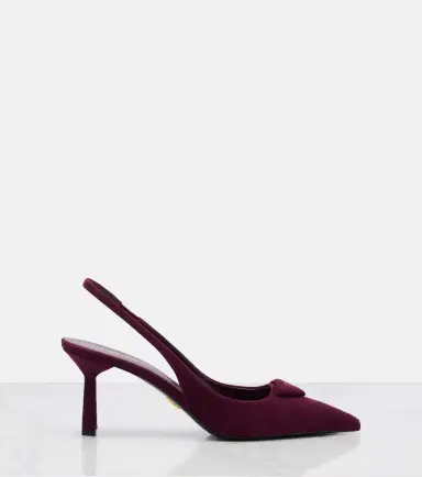 Prada 75 suede slingback pumps | Thumbnail 4 Prada 75 suede slingback pumps | Thumbnail 4