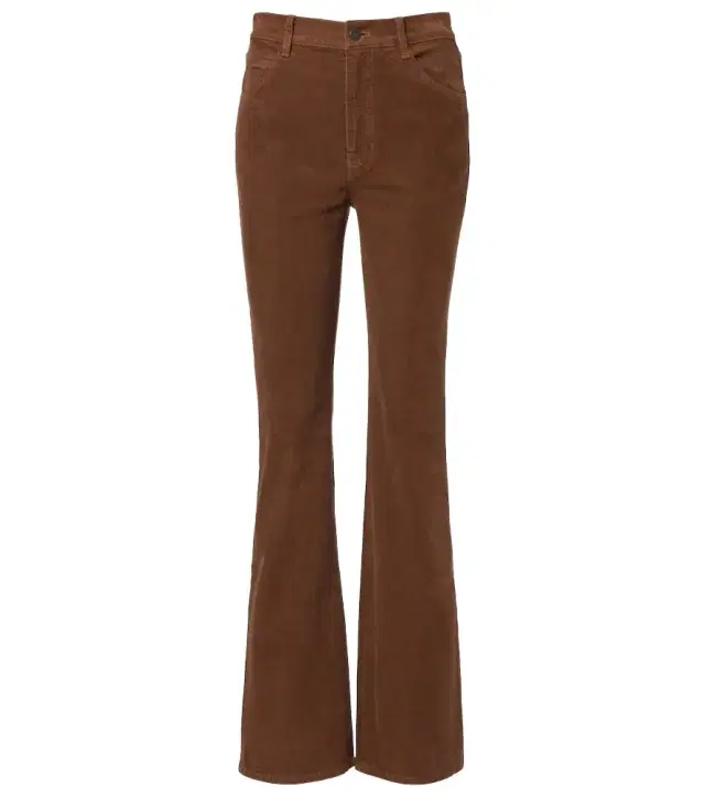 Nili Lotan Joan high-rise cotton-blend corduroy flared pants