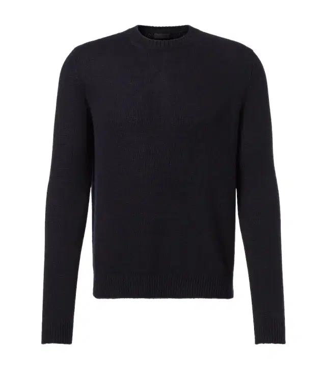 Ribbed-knit cashmere sweater