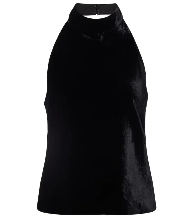 Peneloppe halterneck velvet top