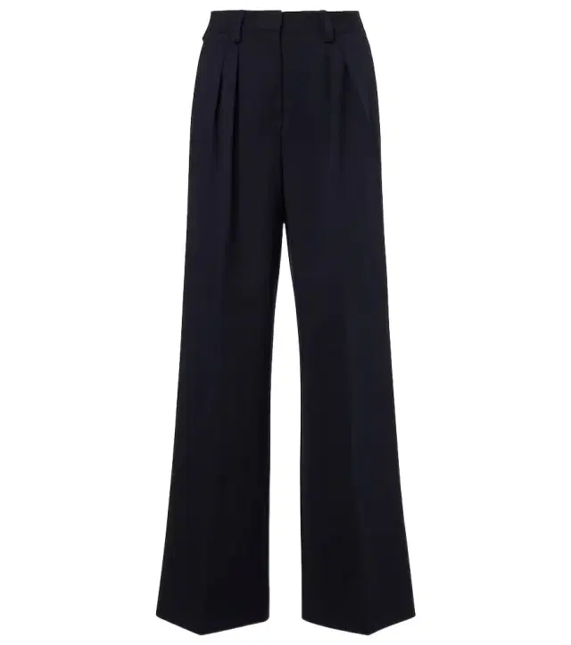 Max Mara Molo pleated wool and cotton-blend pants