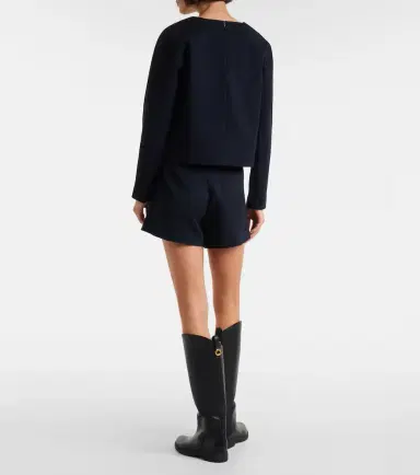 Max Mara Girello wool and cotton-blend top | Thumbnail 4