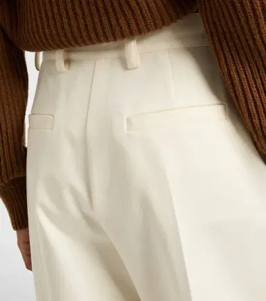 Max Mara Molo pleated wool and cotton-blend pants | Thumbnail 5 Max Mara Molo pleated wool and cotton-blend pants | Thumbnail 5