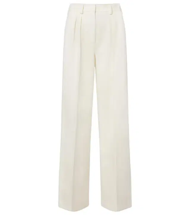 Max Mara Molo pleated wool and cotton-blend pants