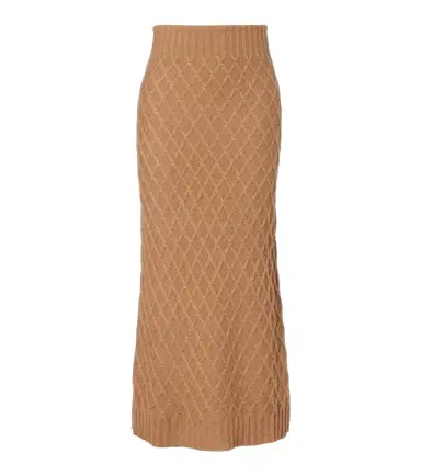 Max Mara Po knitted camel hair maxi skirt | Thumbnail 1