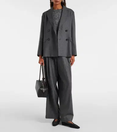 'S Max Mara High-rise wool straight pants | Thumbnail 2