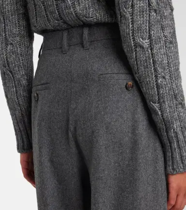 'S Max Mara High-rise wool straight pants | Thumbnail 3