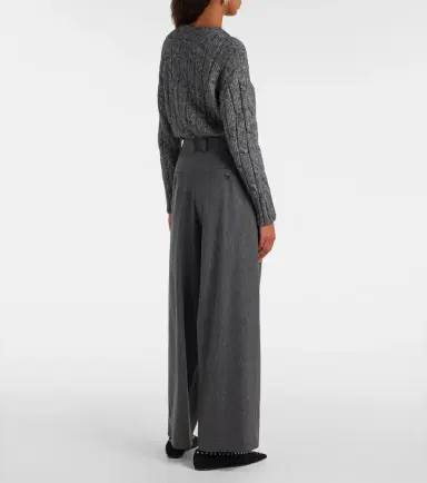 'S Max Mara High-rise wool straight pants | Thumbnail 5
