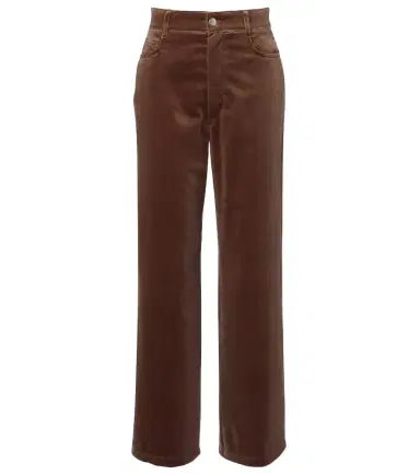 'S Max Mara 'S Max Mara High-rise cotton velvet wide-leg pants | Thumbnail 1