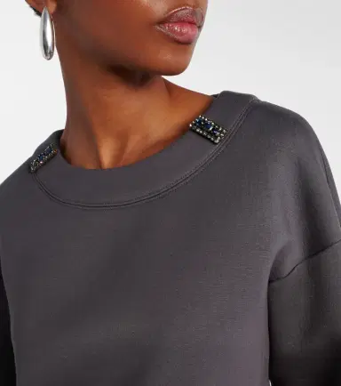 'S Max Mara Embellished jersey sweatshirt | Thumbnail 5