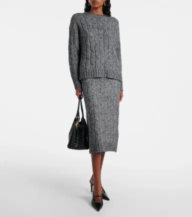 'S Max Mara Cotton, alpaca, and wool sweater | Thumbnail 2