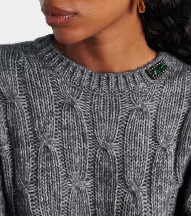 'S Max Mara Cotton, alpaca, and wool sweater | Thumbnail 3