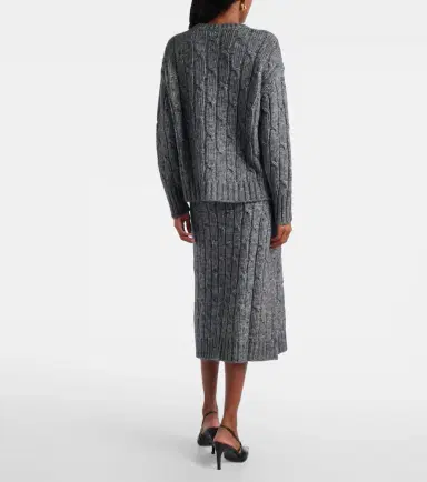 'S Max Mara Cotton, alpaca, and wool sweater | Thumbnail 5